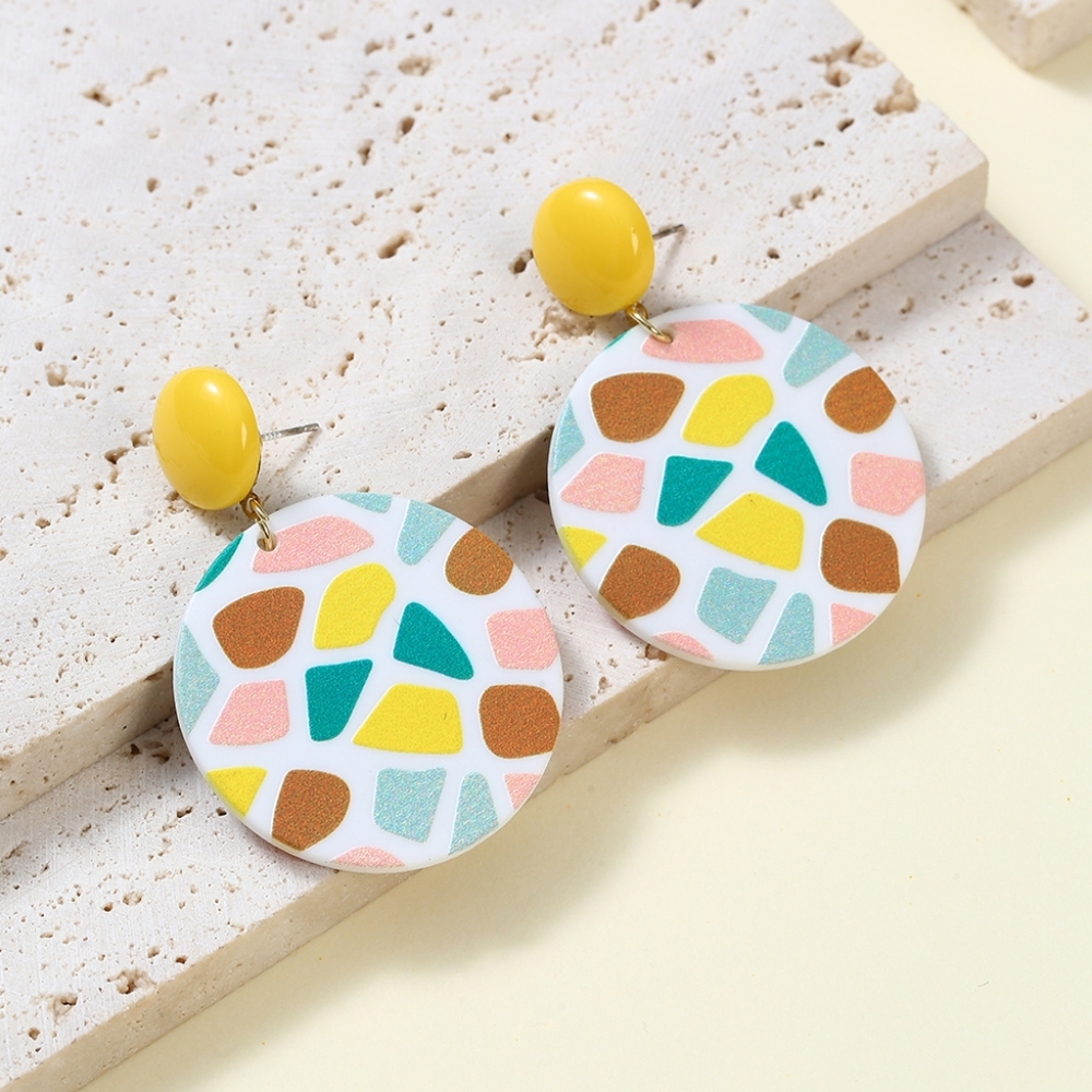 📢 4/$15 Colorful Acrylic Geometric Earrings